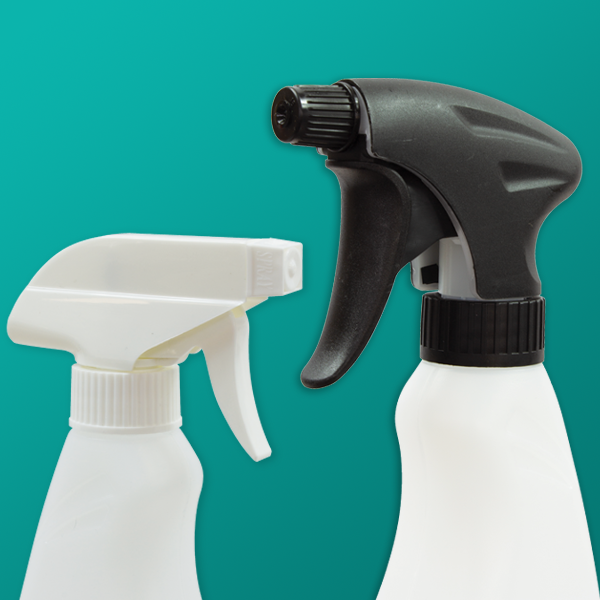What are the parts of a trigger sprayer?
